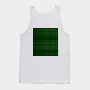 Green Retro Aztec Abstract Pattern Design Tank Top